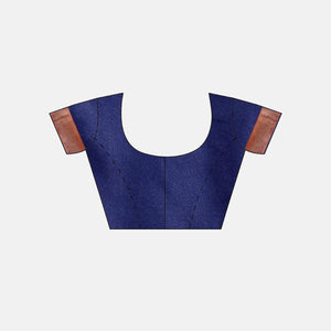 Blue Festive Wear Woven Kanjivaram Silk Saree - Peachmode