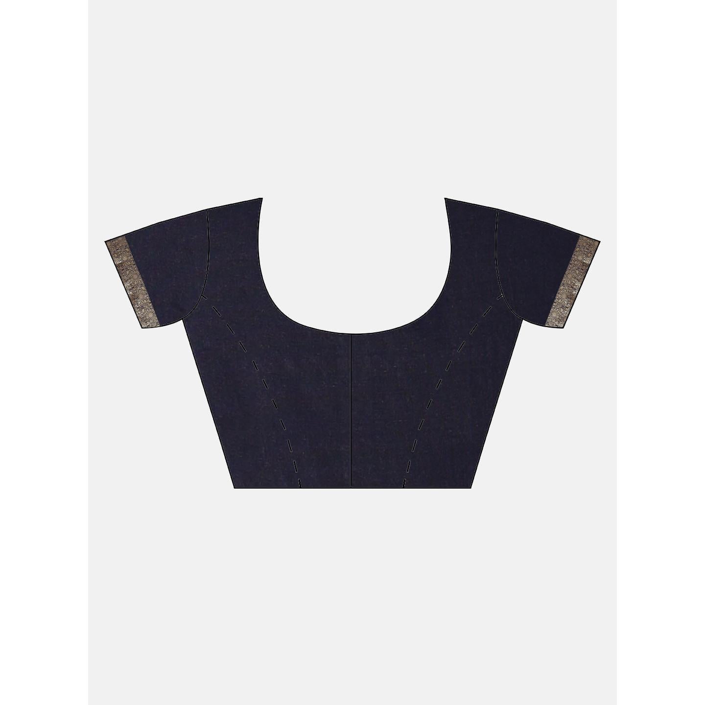 Blue Festive Wear Woven Kanjivaram Silk Saree - Peachmode