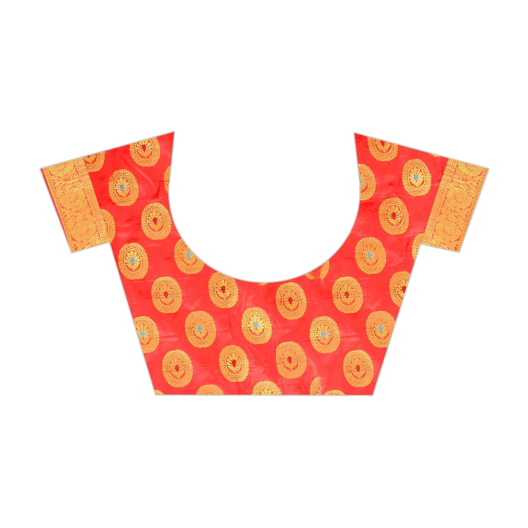 Breathtaking White Colored Festive Wear Woven Art Silk Saree - Peachmode