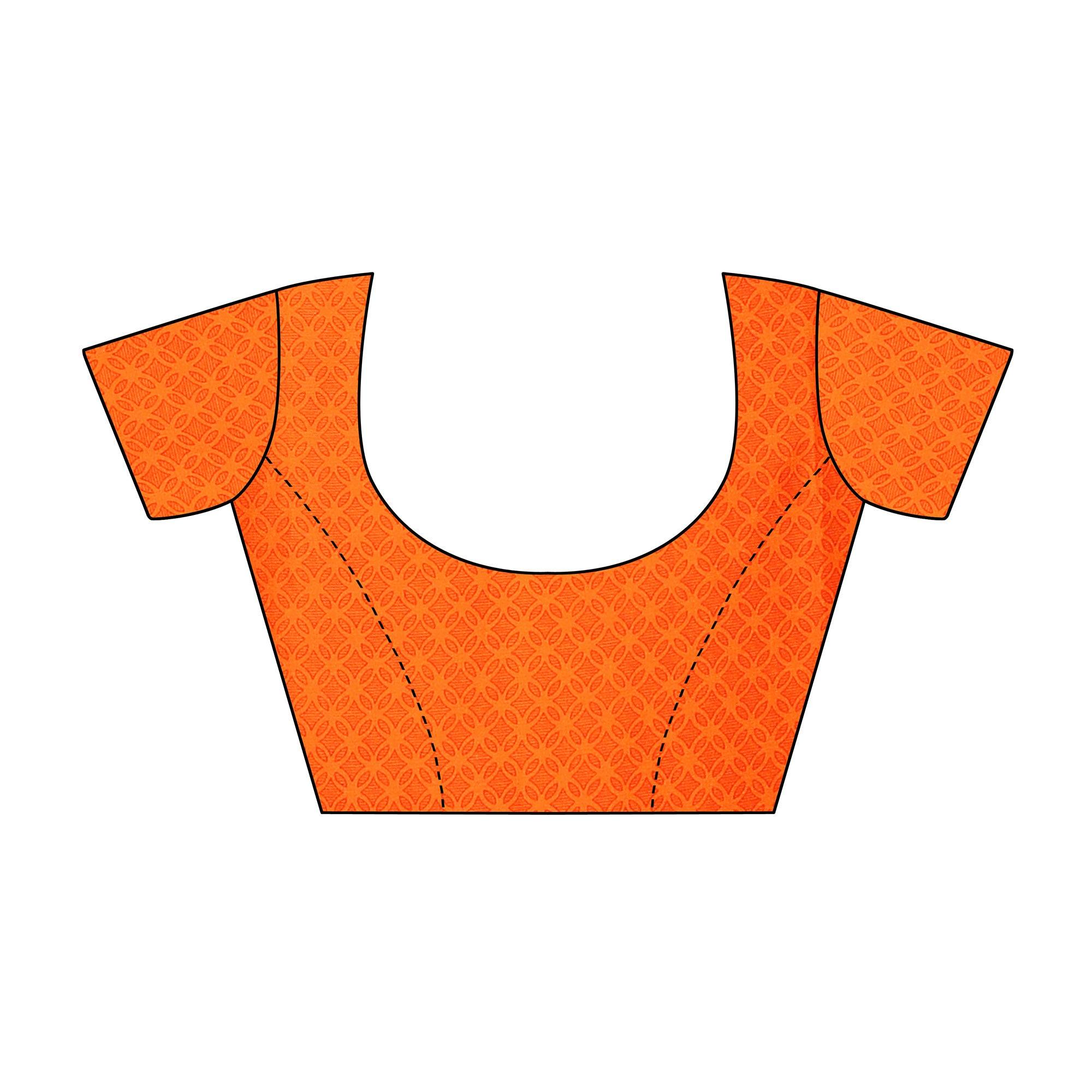 Captivating Brown Colored Casual Wear Printed Georgette Saree - Peachmode