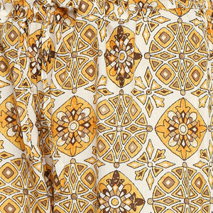 Captivating White Colored Casual Wear Printed Cotton Kurti-Palazzo Set - Peachmode