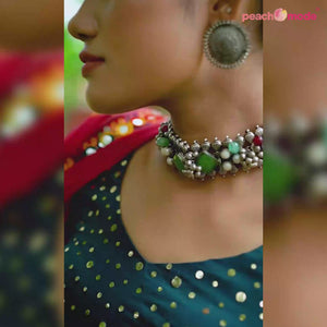 Yellow Printed Muslin Lehenga Choli