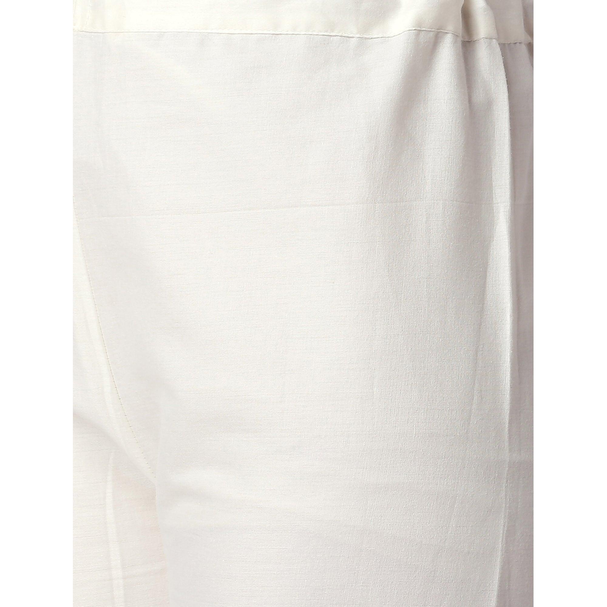 Delightful Red Colored Casual Embroidered Silk Kurti-Sharara Set - Peachmode