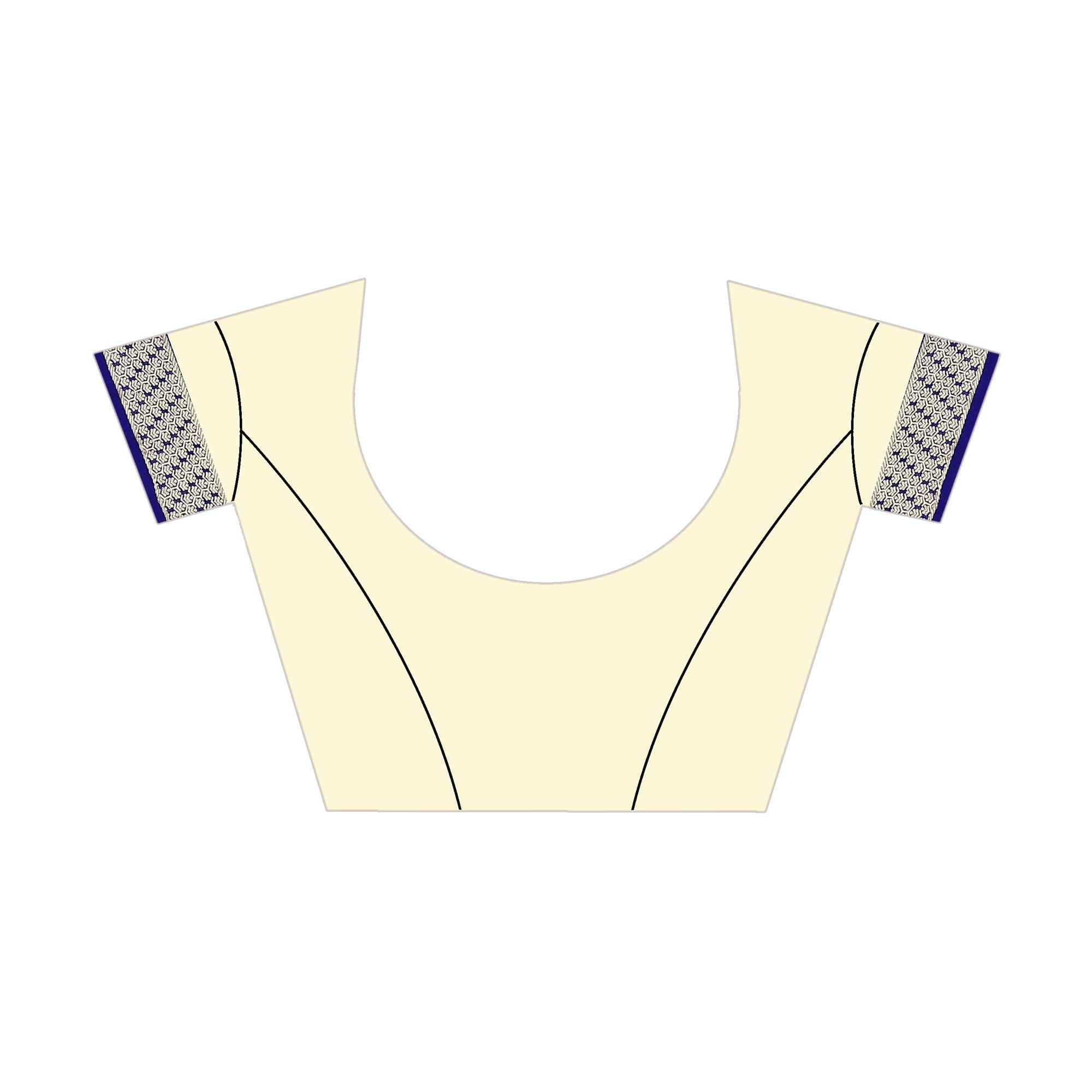 Elegant Royal Blue Colored Festive Wear Woven Art Silk Saree With Tassels - Peachmode