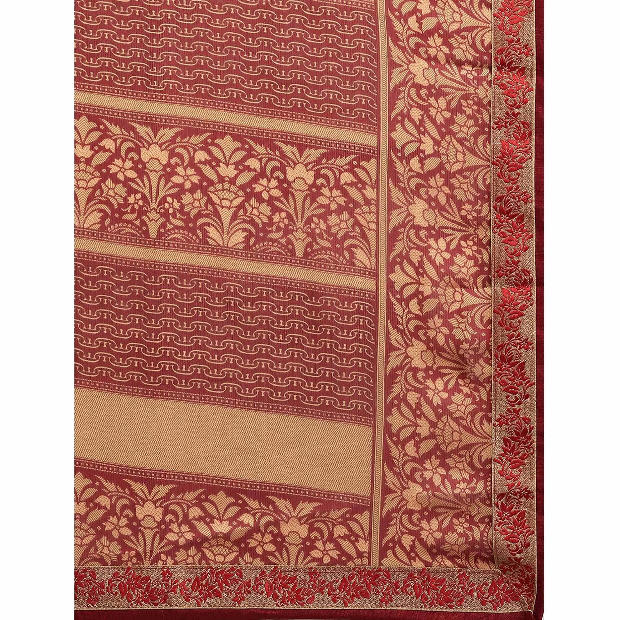 Exceptional Mustard Yellow Colored Partywear Printed Rangoli Silk Saree - Peachmode