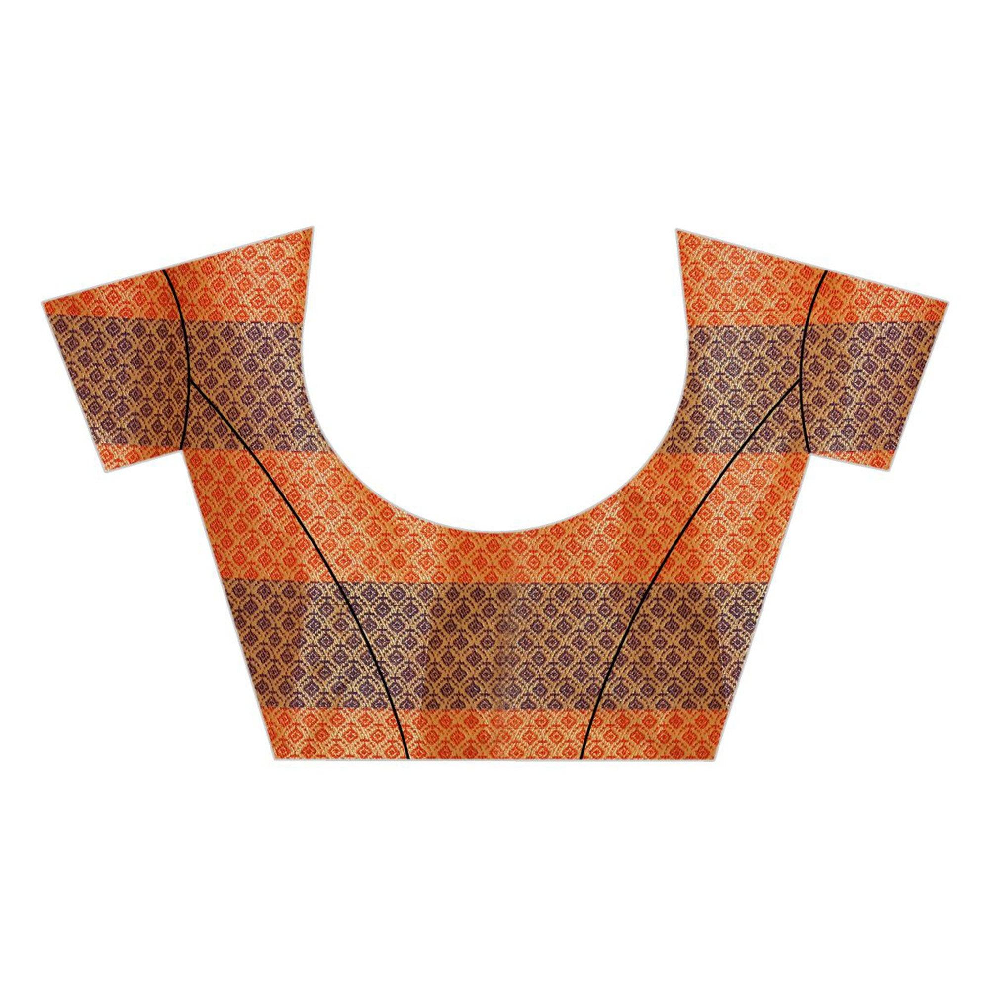 Exotic Green Colored Festive Wear Woven Silk Saree - Peachmode