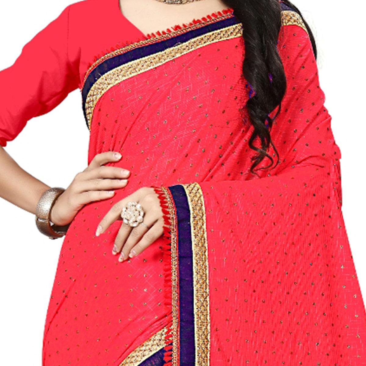 Exotic Pink Colored Party Wear Art Silk Saree - Peachmode