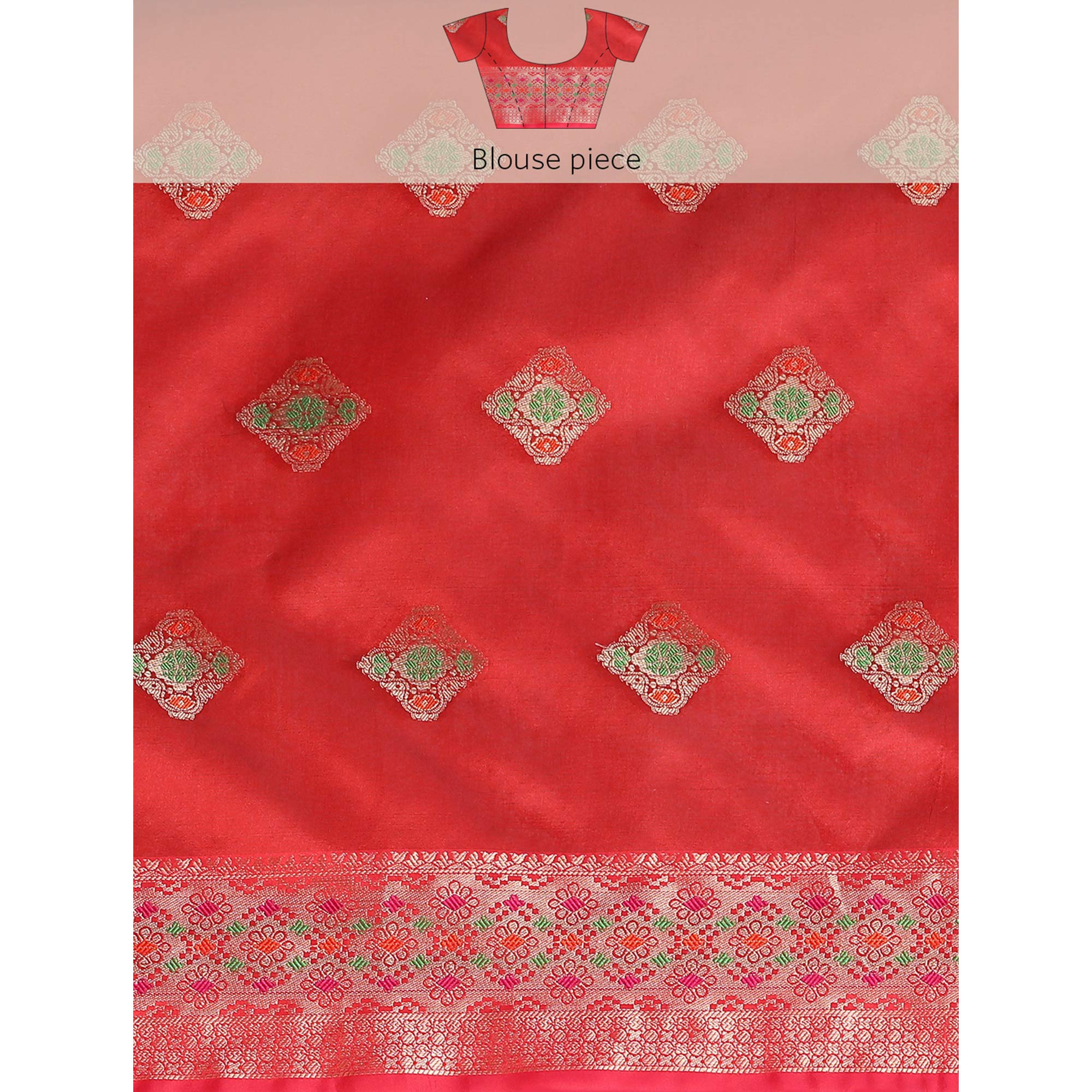 Morpich Woven Organza Saree