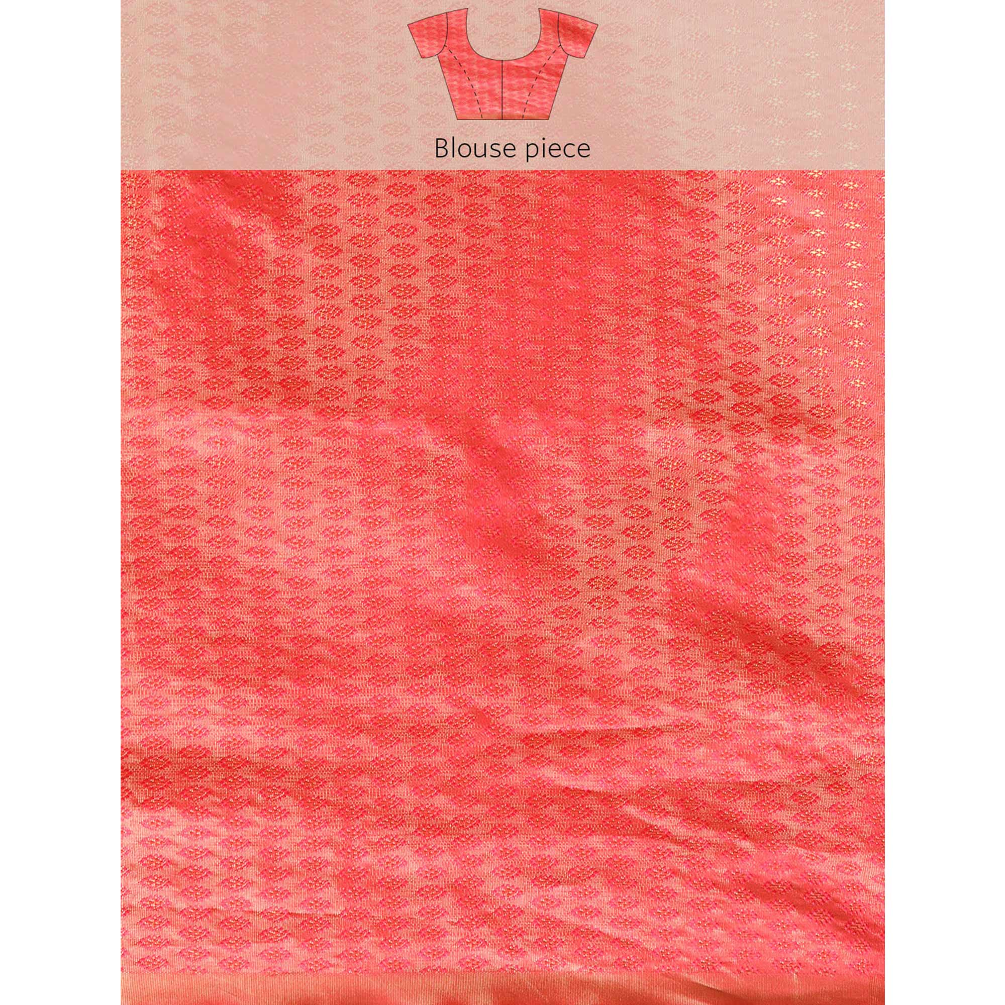 Red Foil Printed With Swarovski Georgette Saree