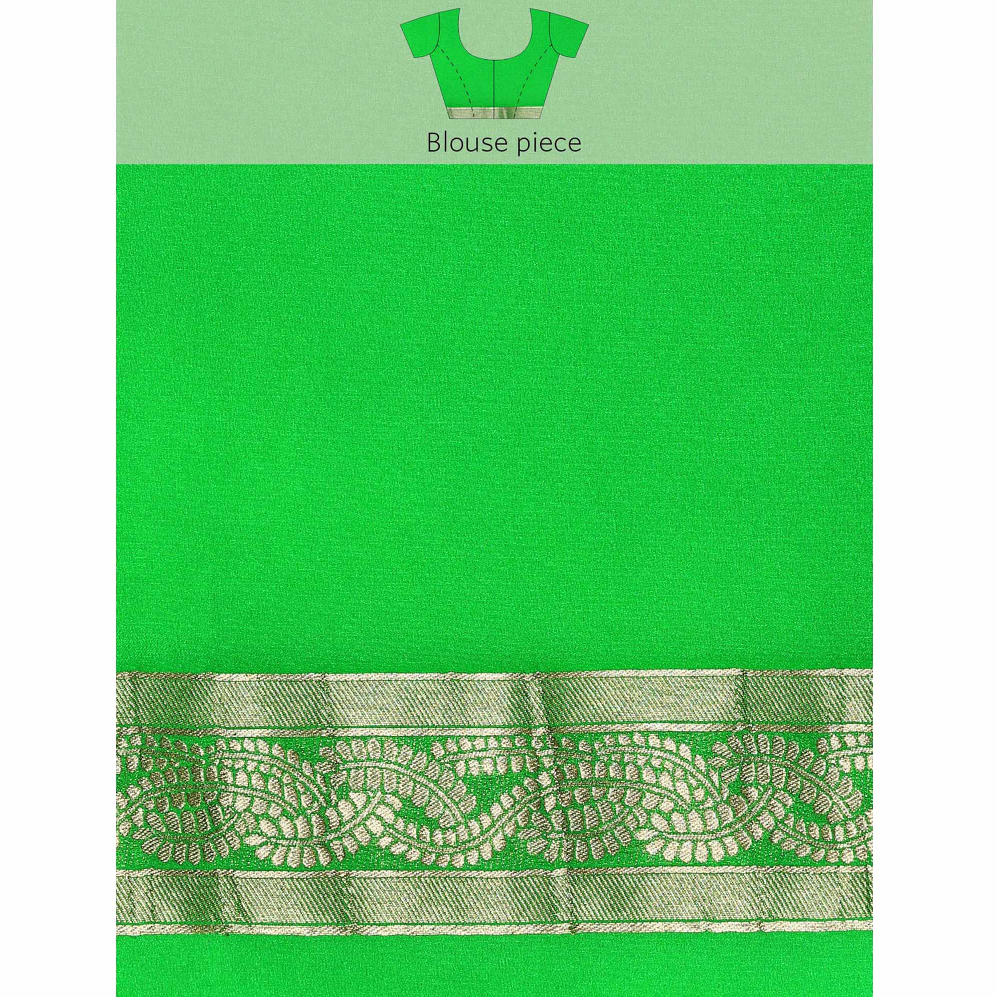 Blue Woven Kanjivaram Silk Saree