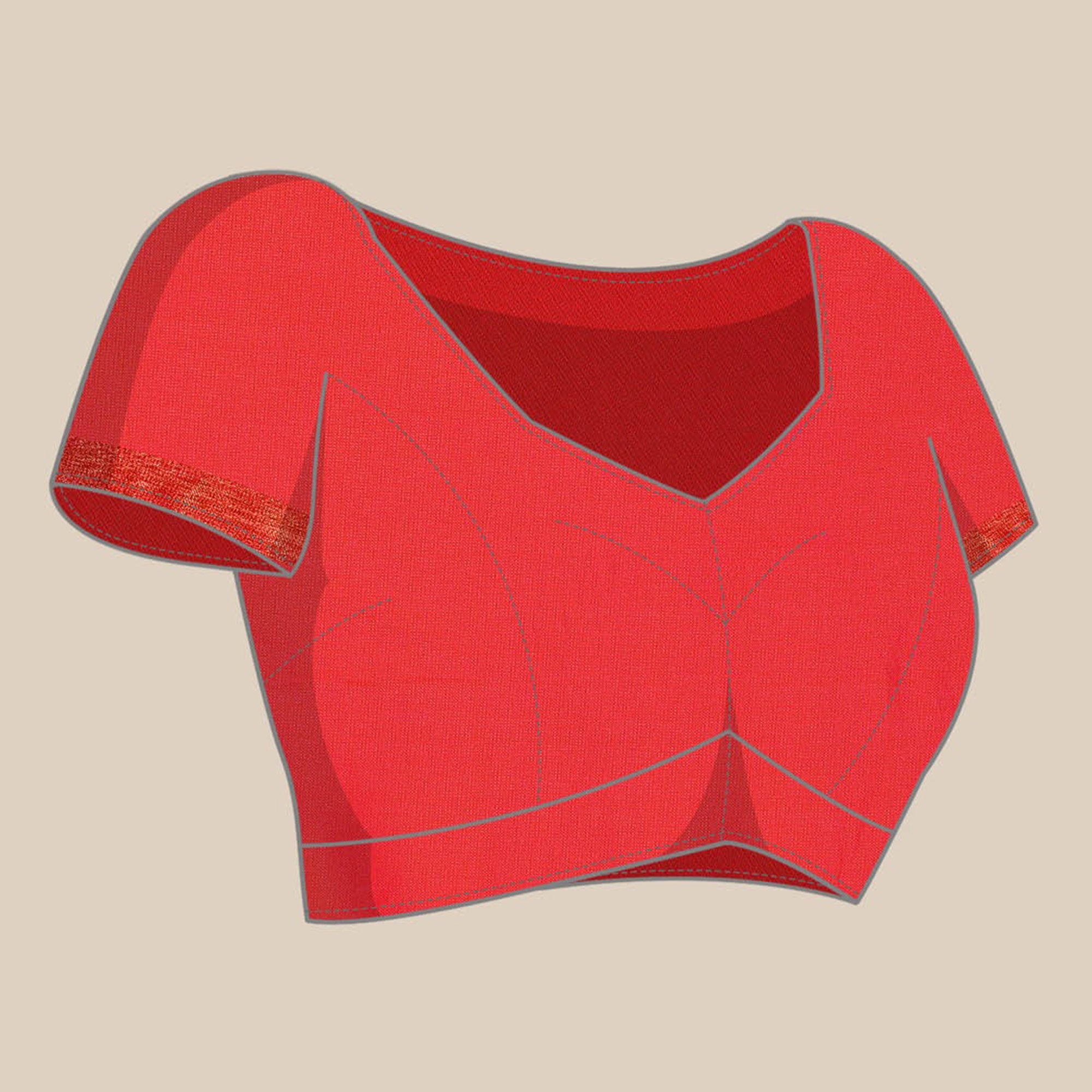 Orange Woven Kanjivaram Silk Saree