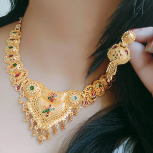 Gold Plated Alloy Necklace Set