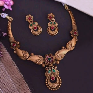 Gold Plated Alloy Necklace Set