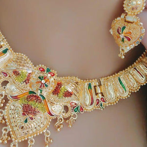 Gold Plated Alloy Necklace Set