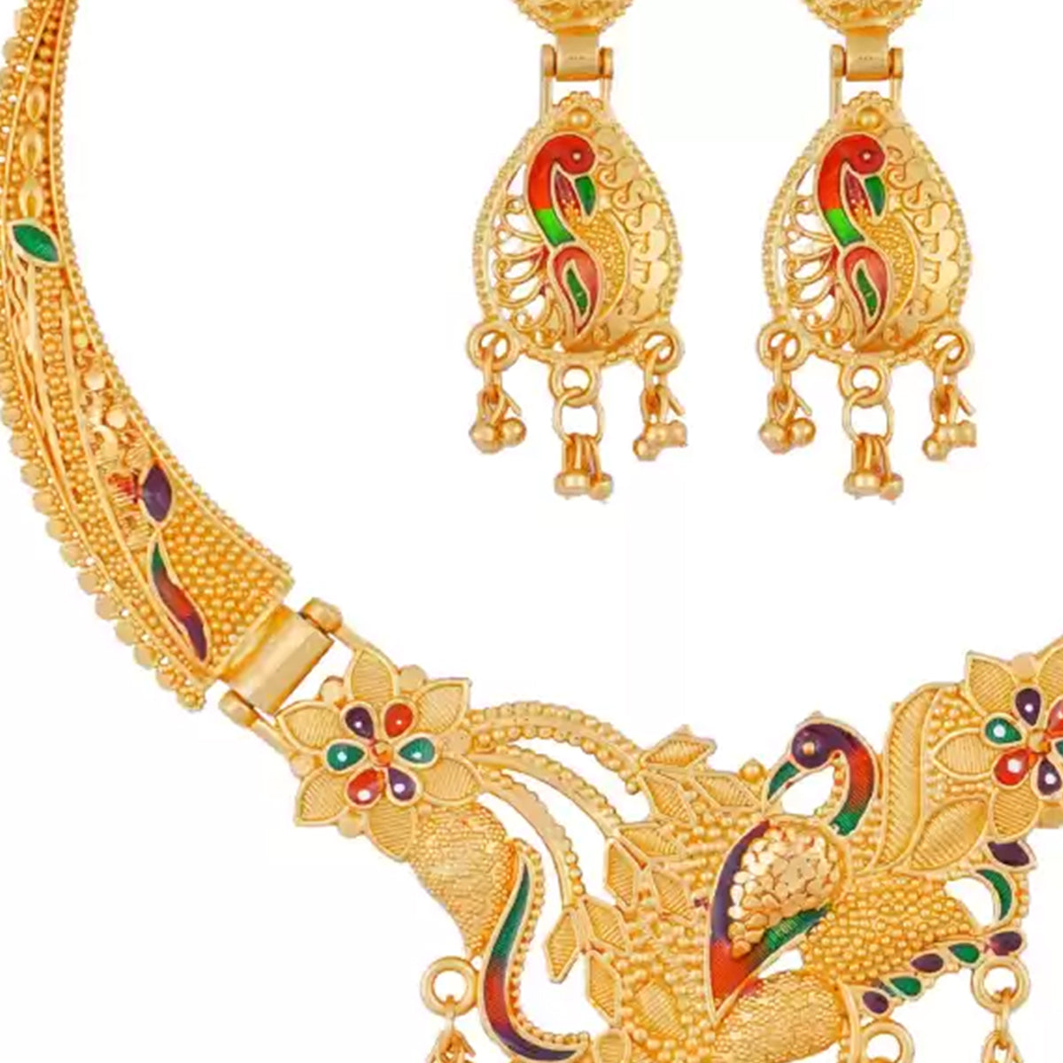 Gold Plated Alloy Necklace Set