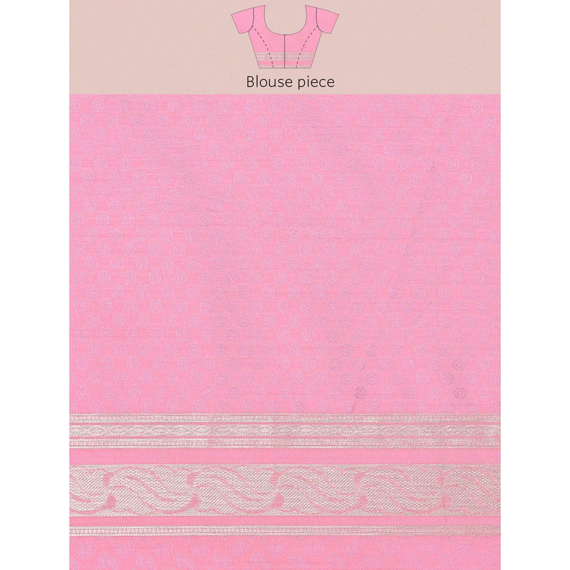 Pink Woven Kanjivaram Silk Saree