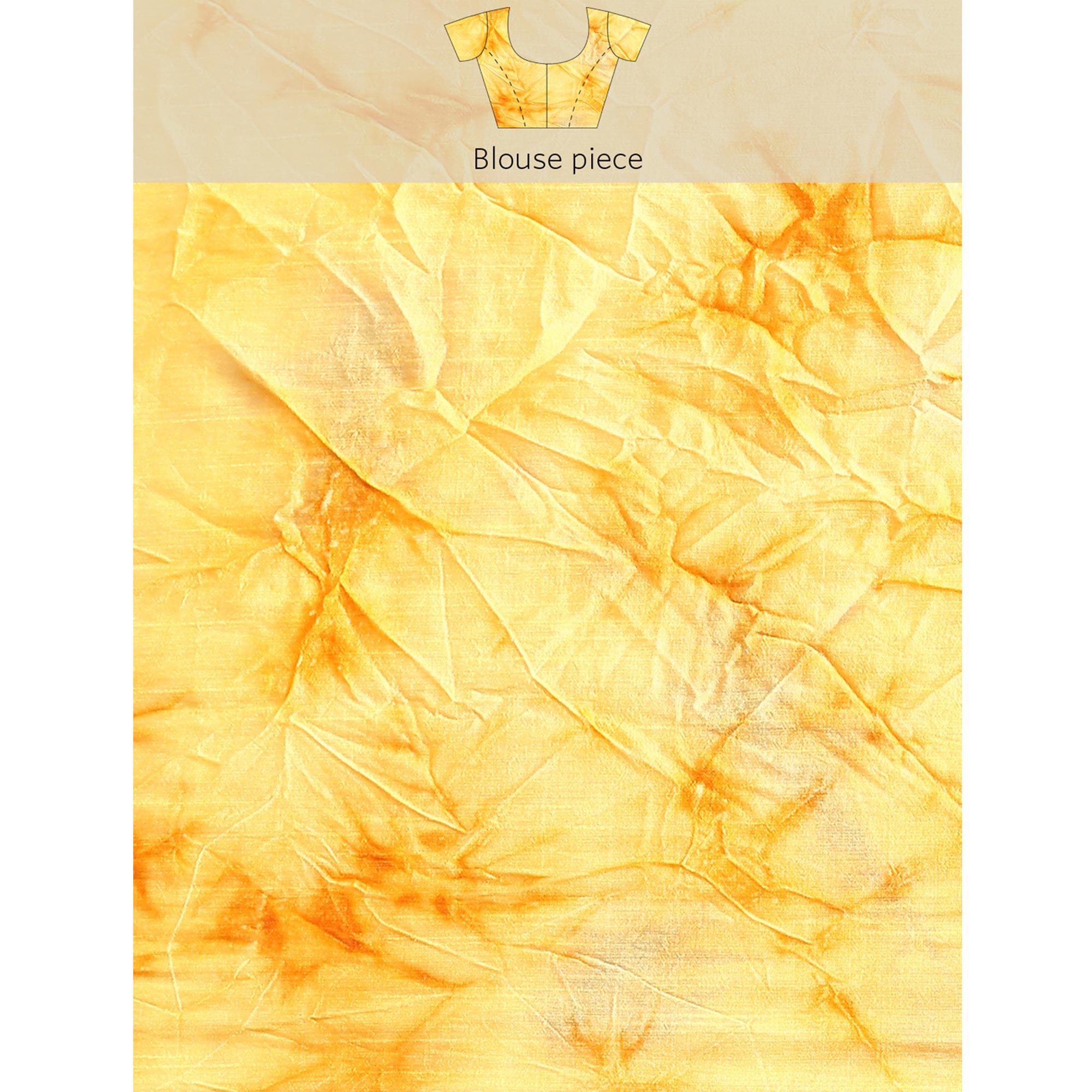 Yellow Foil Printed With Swarovski Shimmer Chiffon Saree