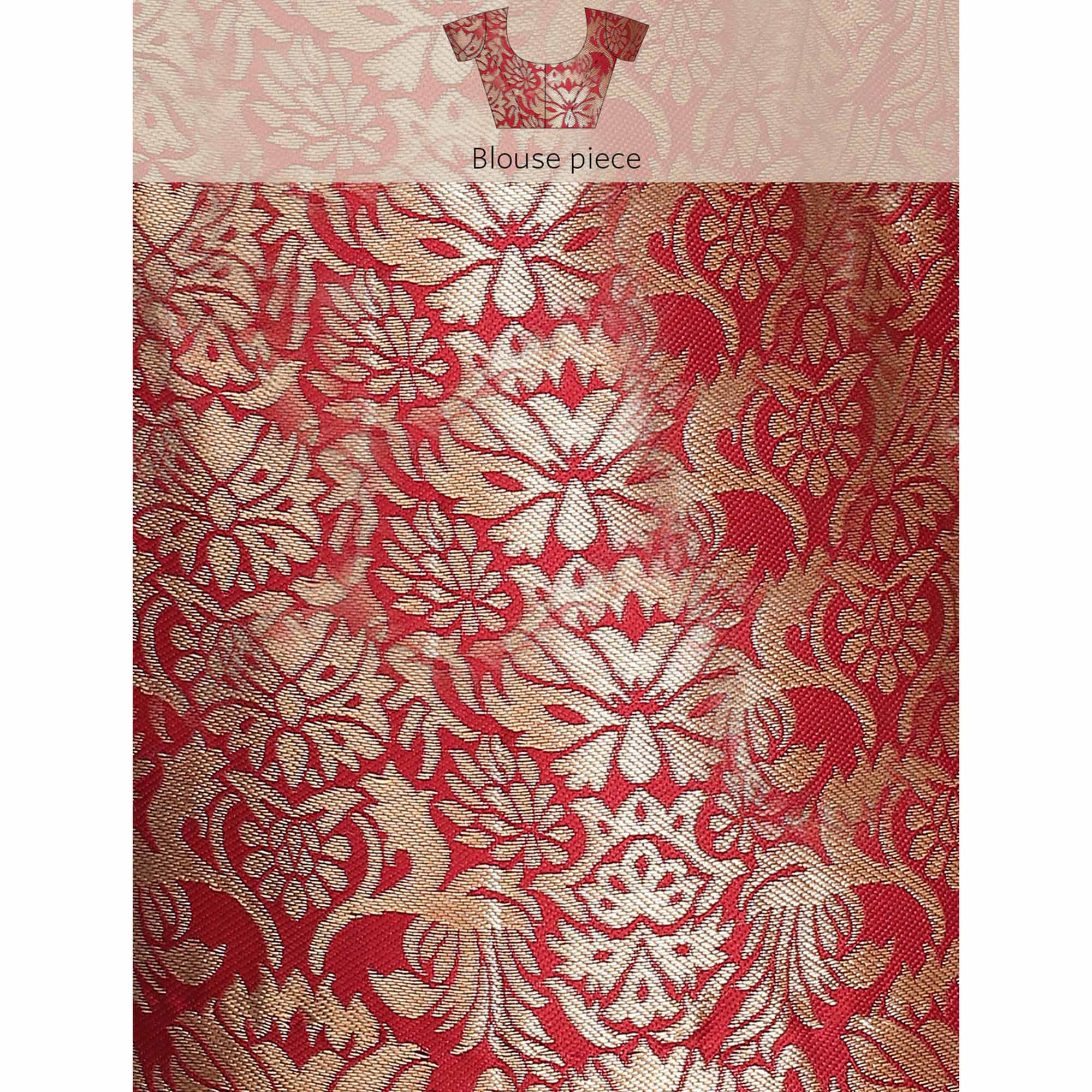 Gold Woven Banarasi Silk Saree