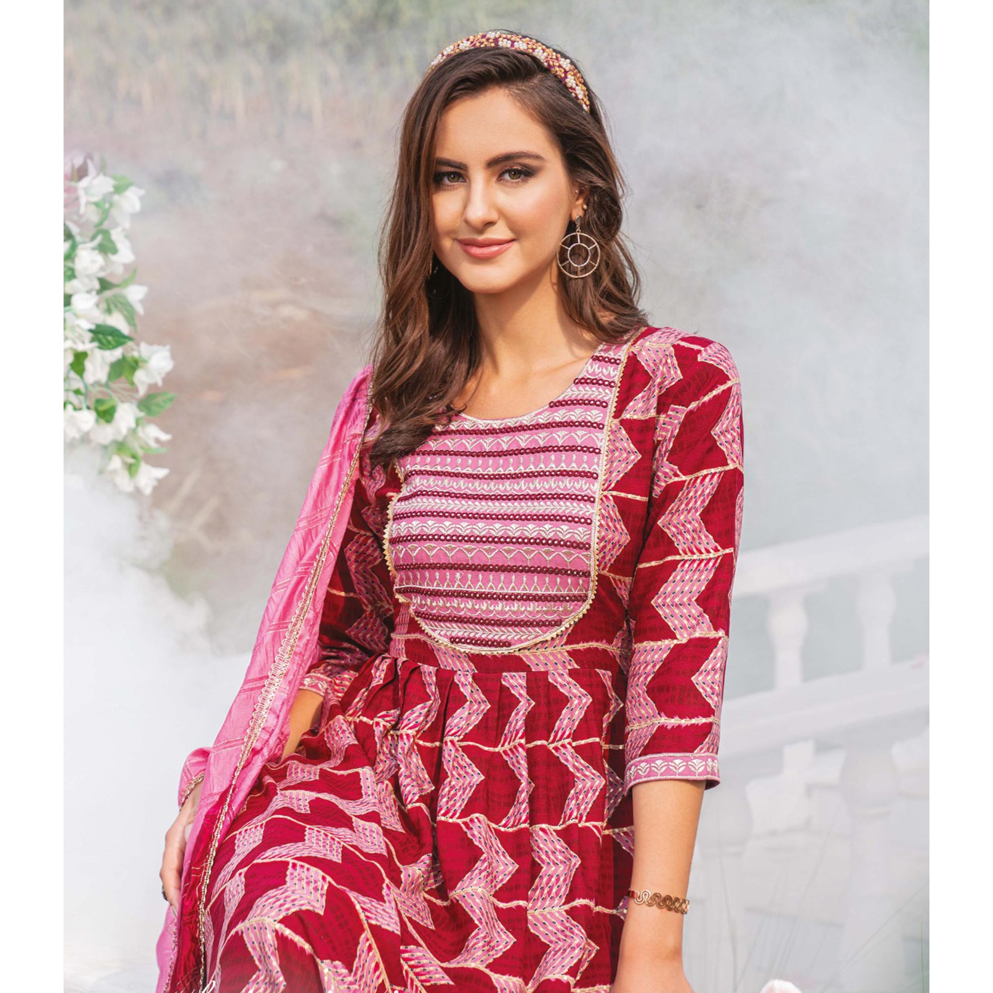 Elegance Reimagined: Pink Rayon Naira Cut Suit with Pant, Salwar Suit,  Designer Salwar Suit, Women Salwar Suits, महिलाओं का सूट सलवार - Siddhi  Vinayak Trading Agency, Jaipur