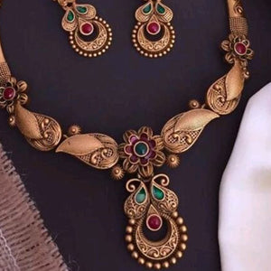 Gold Plated Alloy Necklace Set