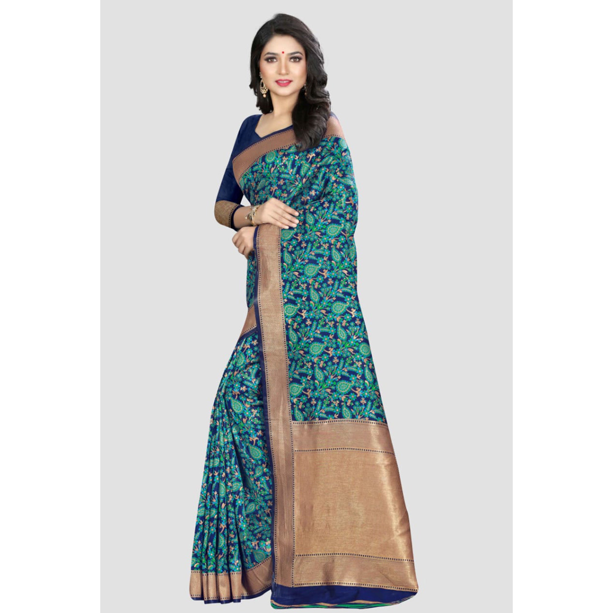 Green Woven Kanjivaram Silk Saree