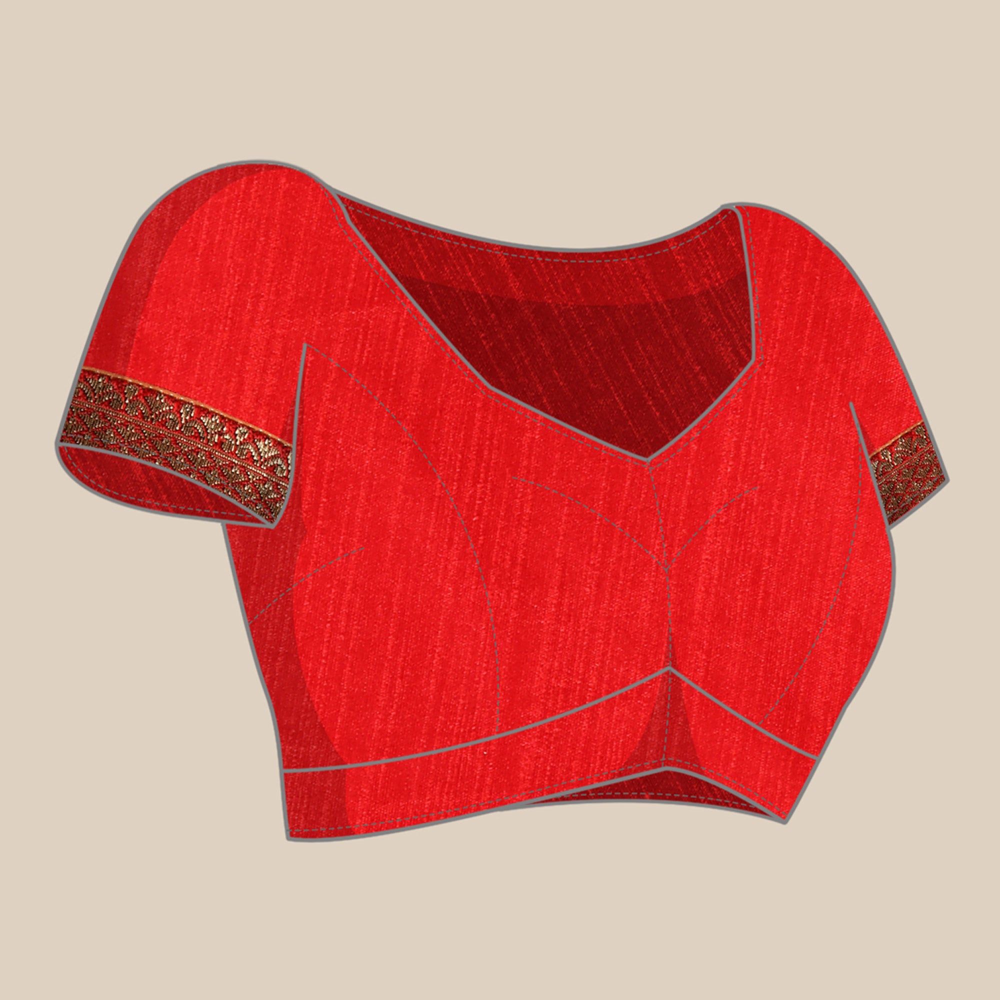 Yellow Solid Vichitra Silk Saree With Fancy Border