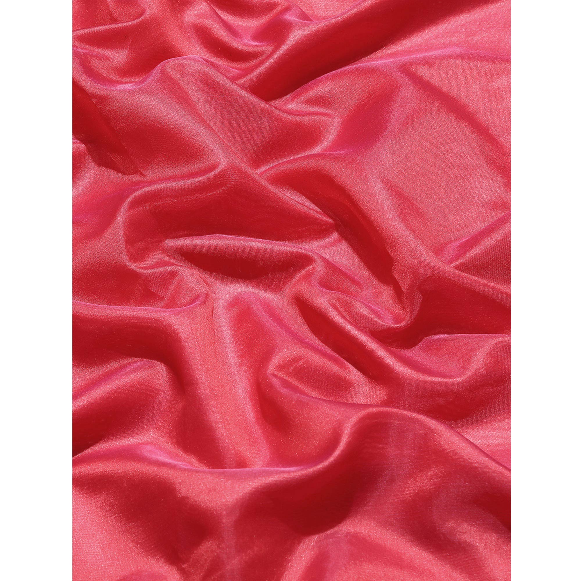 Red Woven Cotton Silk Saree