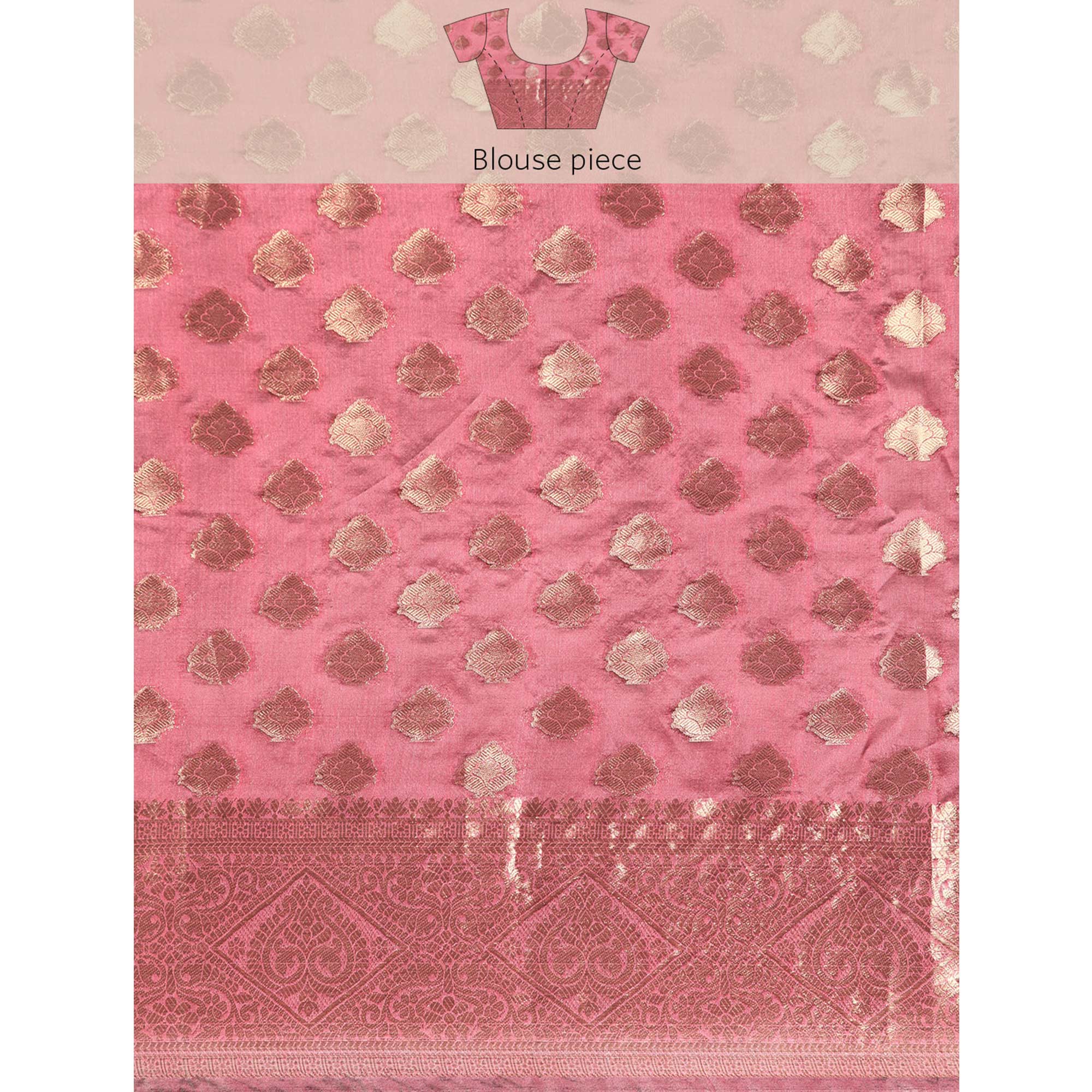 Purple Woven Organza Silk Saree With Tassels
