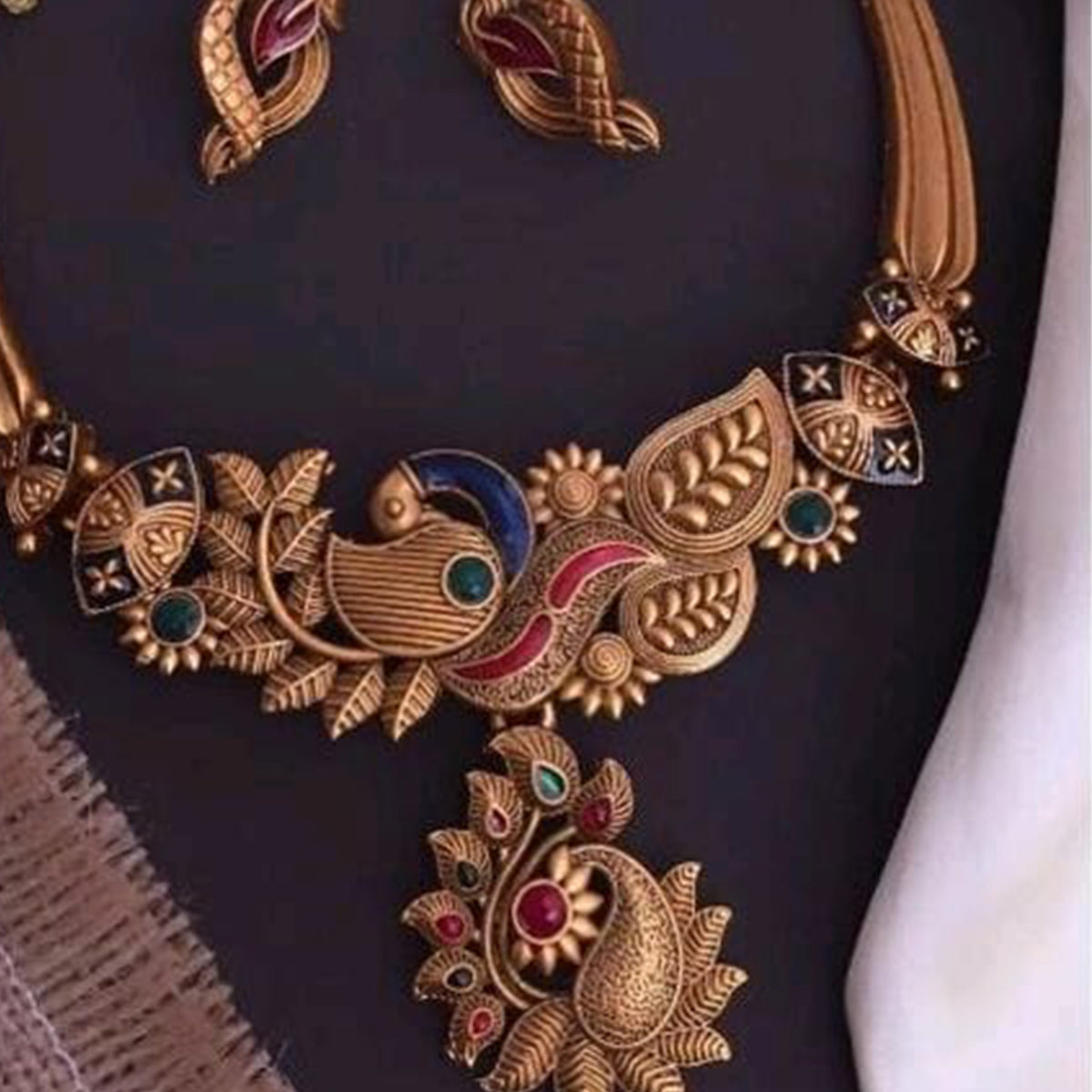 Gold Plated Alloy Necklace Set