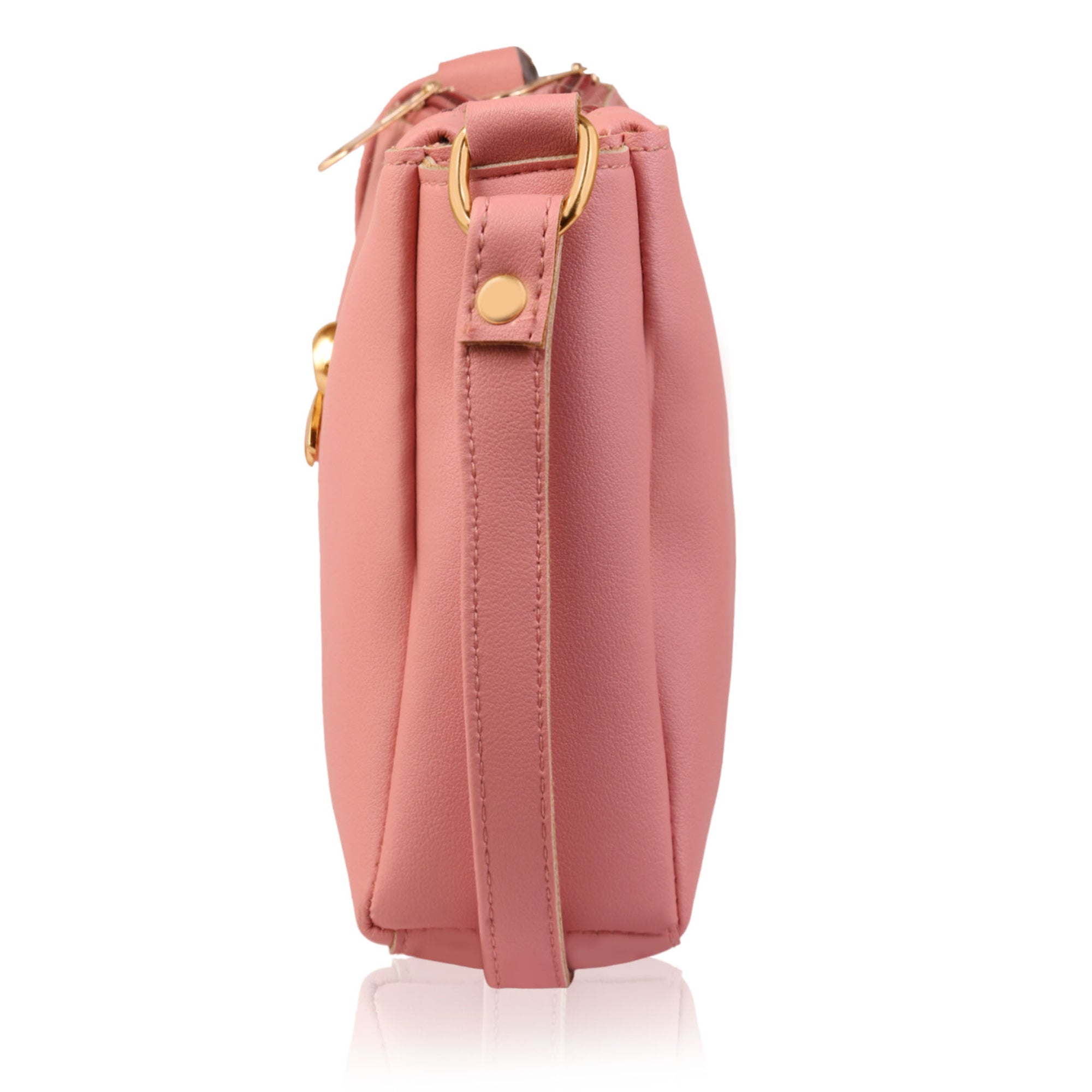 TMN - Women Pink Vegan Leather Sling Bag