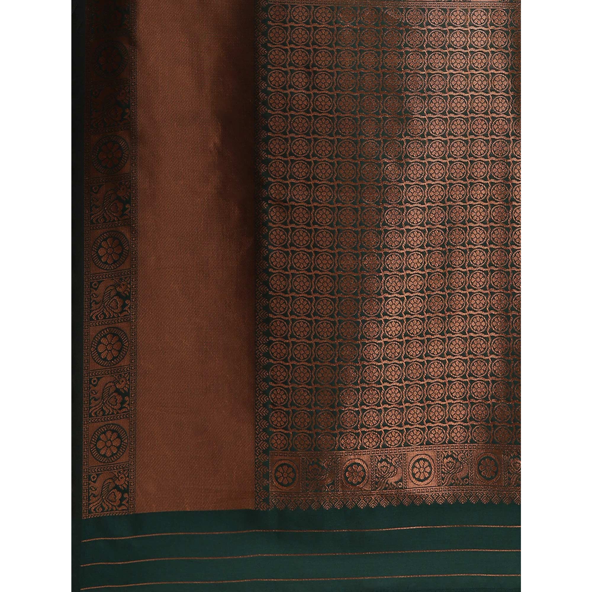 Green Woven Banarasi Silk Saree