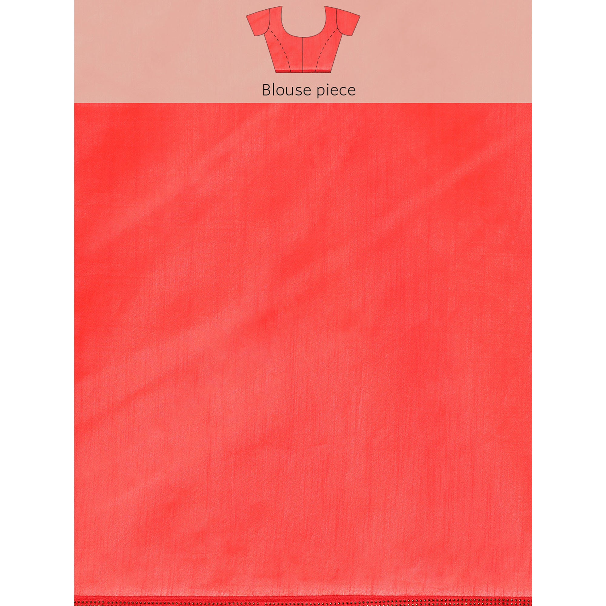Pink Foil Printed With Swarovski Brasso Saree