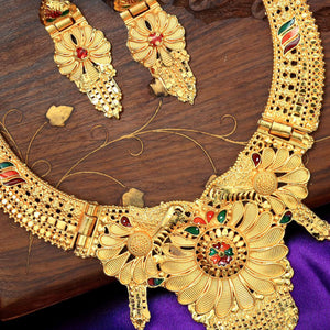 Gold Plated Alloy Necklace Set