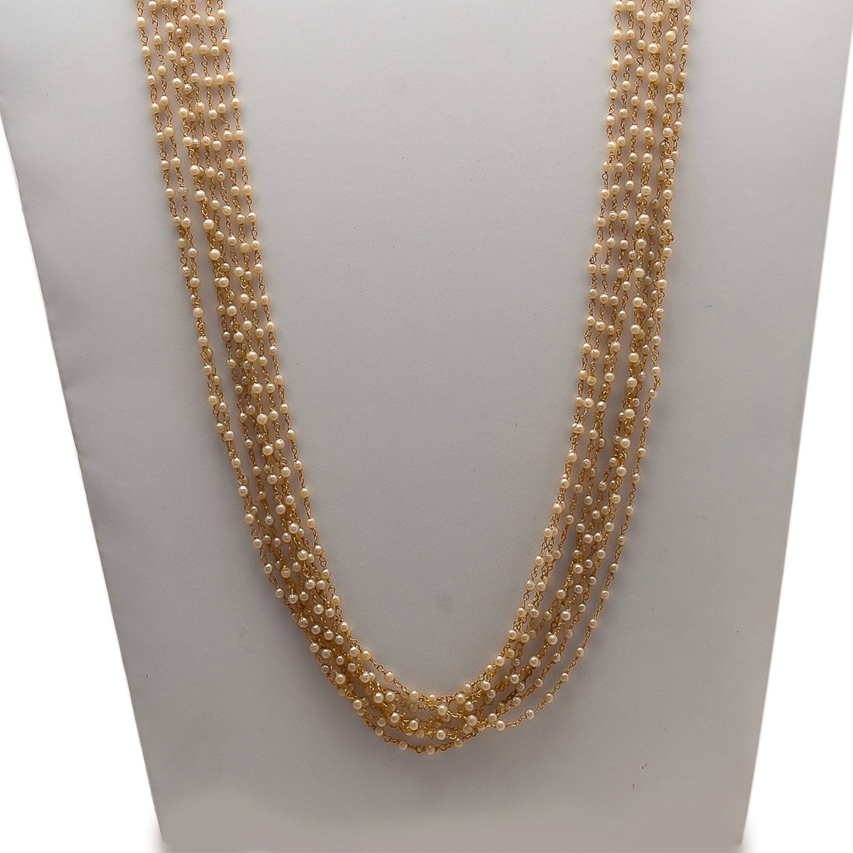 White Long Pearl Necklace