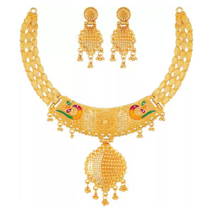 Gold Plated Alloy Necklace Set