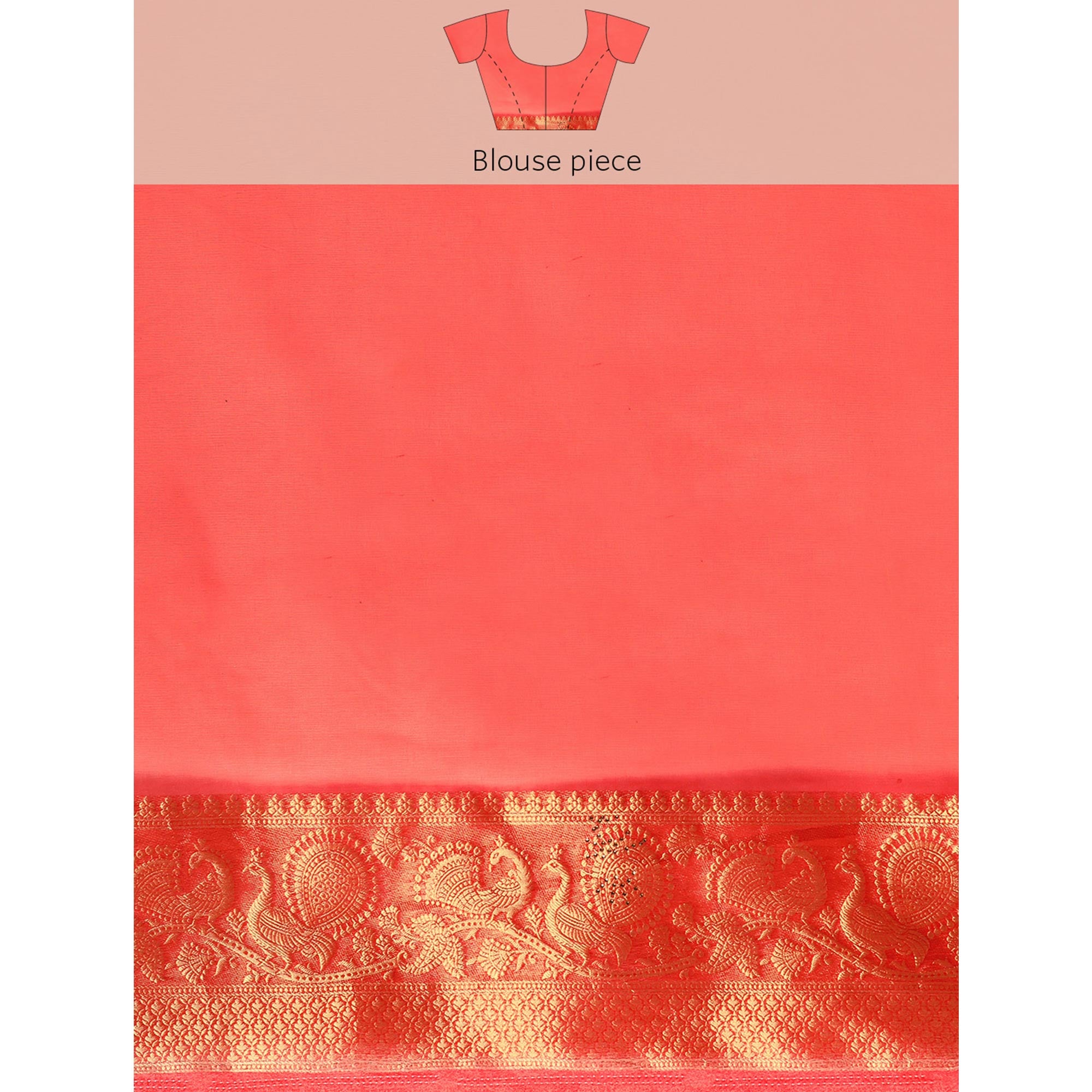 Red Floral Embroidered Organza Saree