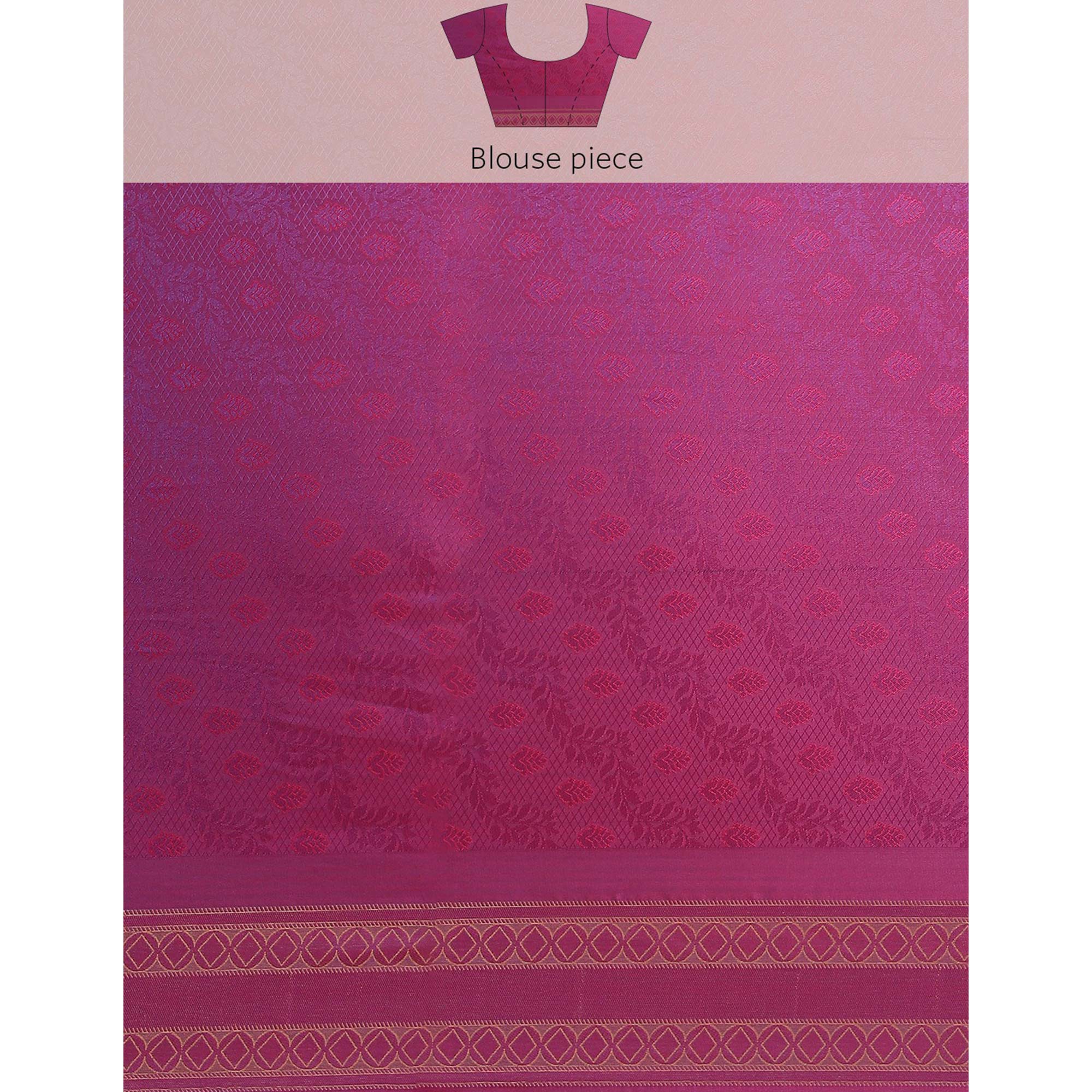 Wine Woven Kanjivaram Silk Saree