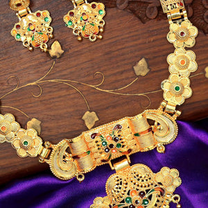 Gold Plated Alloy Necklace Set