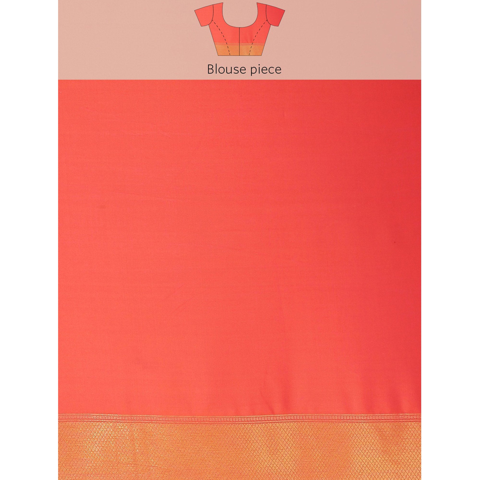 Orange Woven Kanjivaram Silk Saree