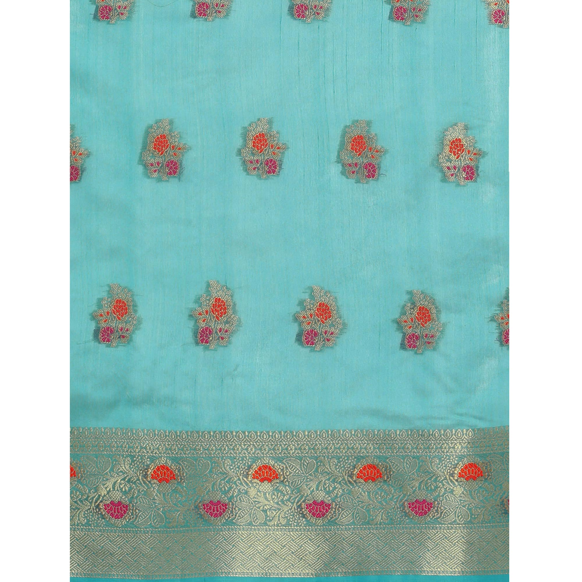 Rama Woven Organza Saree