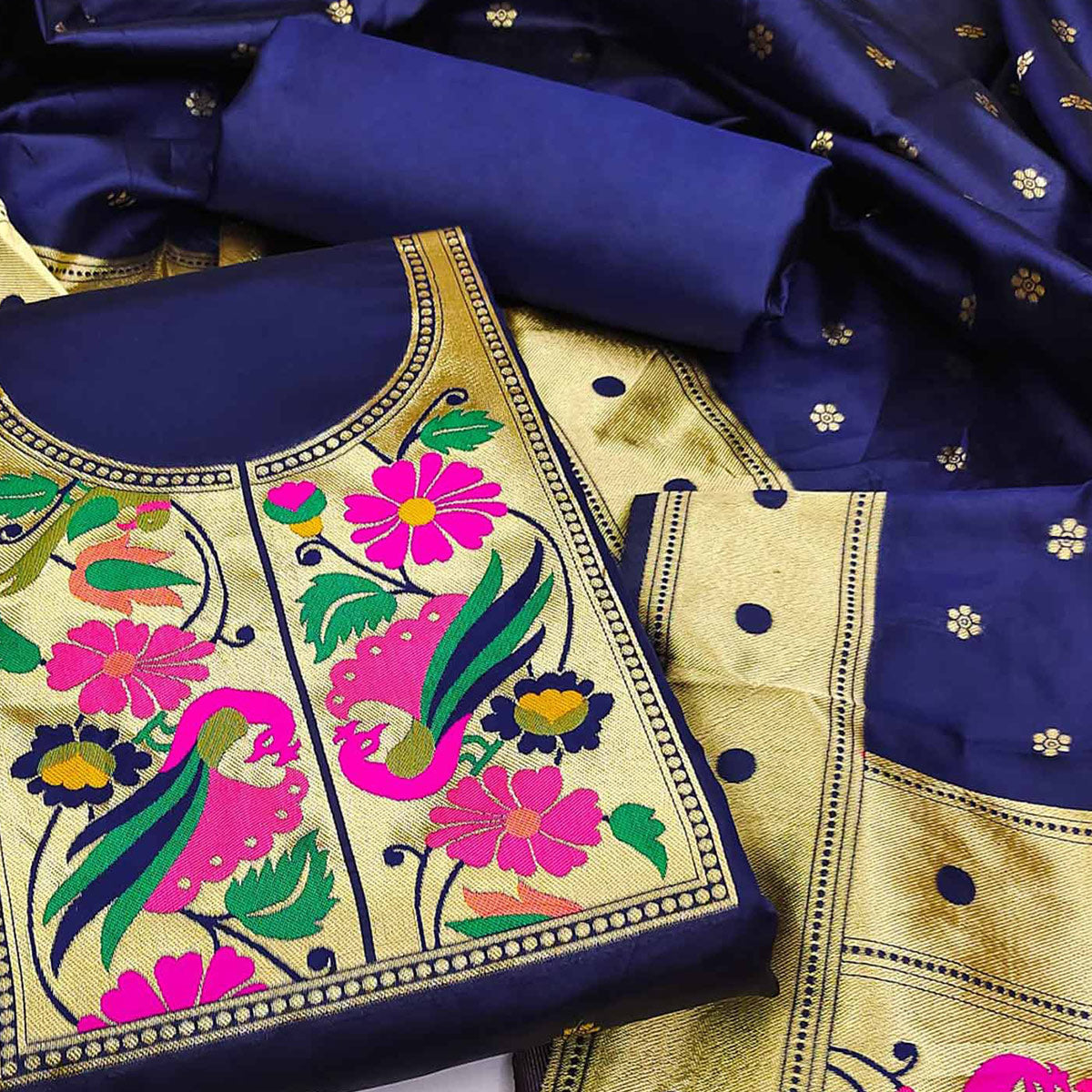 PaithaniHUB | Saree blouse designs, Party wear dresses, Saree dress