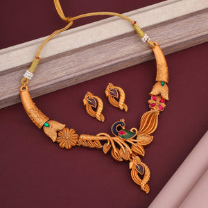 Gold Plated Alloy Necklace Set