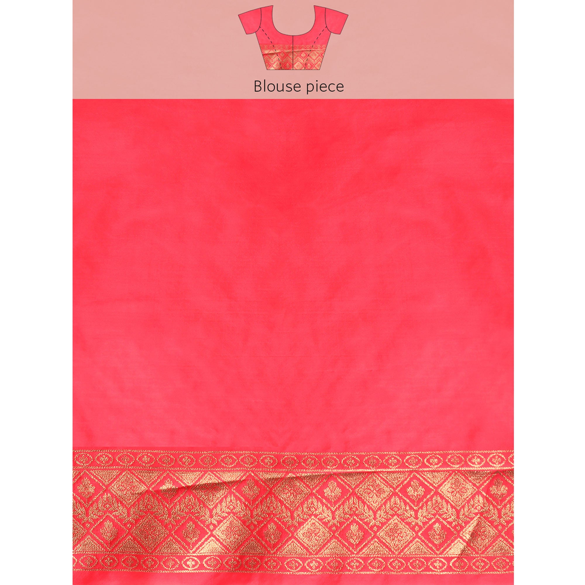 Rani Pink Floral Woven Organza Silk Saree With Tassels