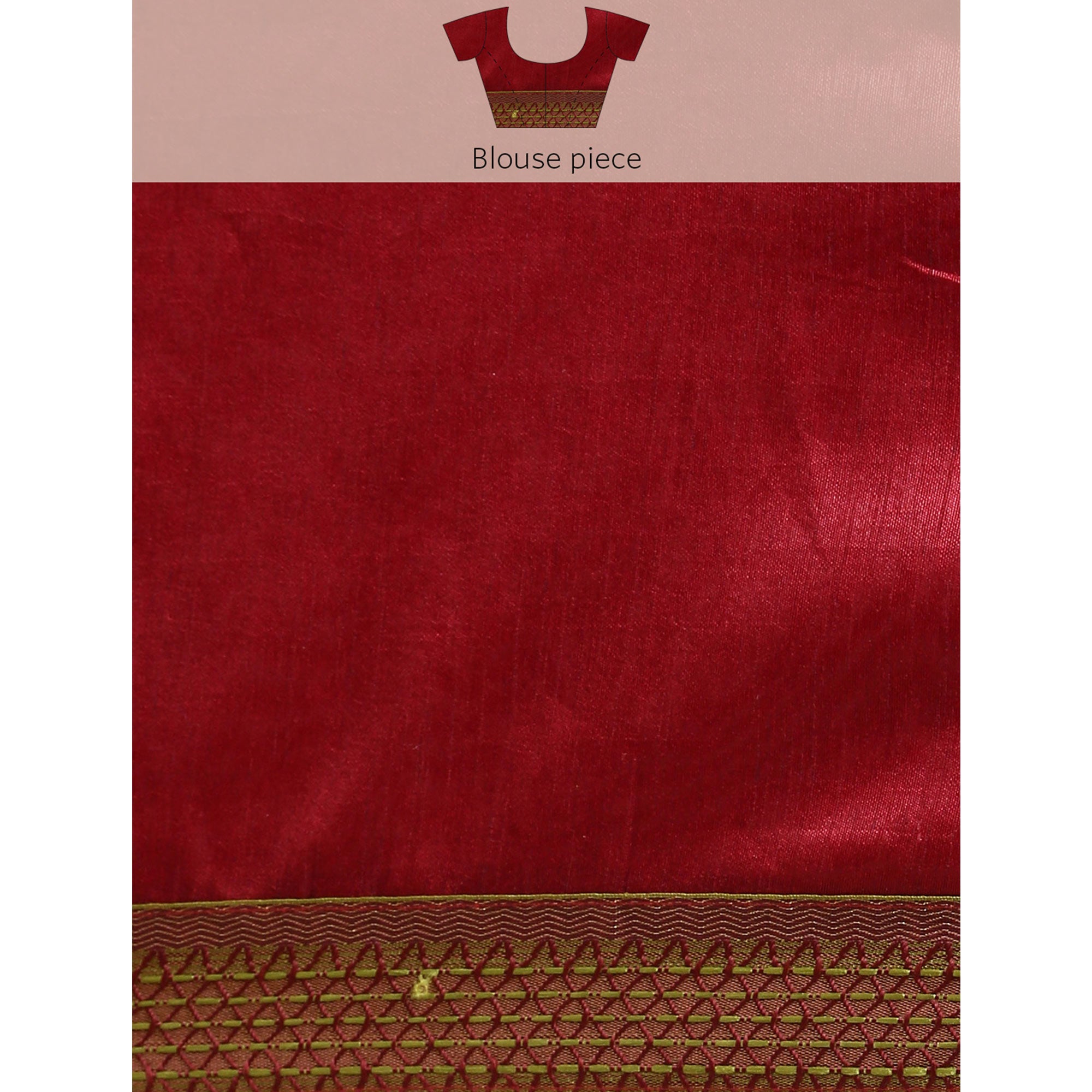 Maroon Foil Printed Zomato Saree