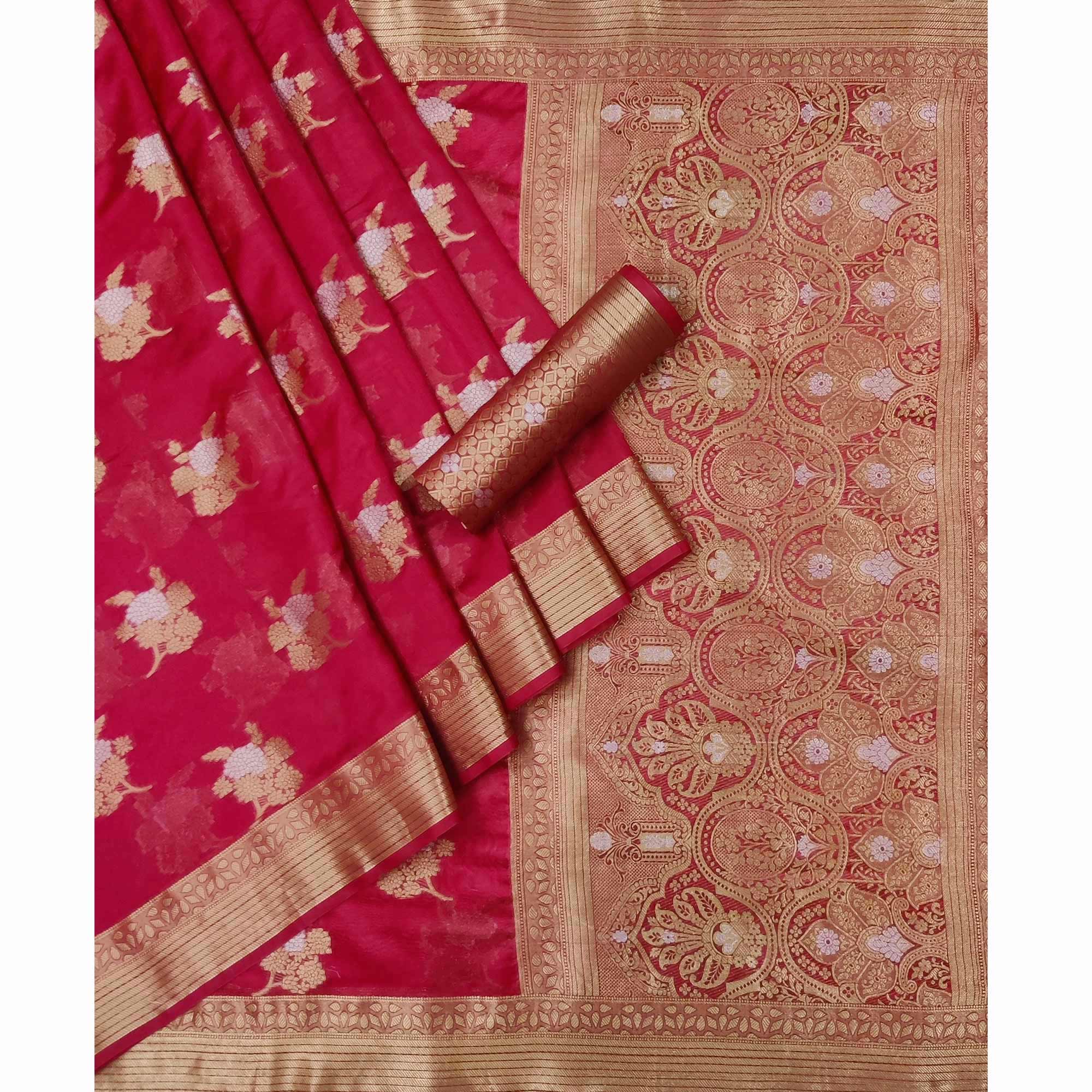 Rani Woven Organza Saree