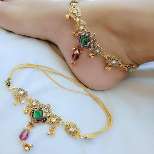 Oxodized Multi Strand Anklets for women