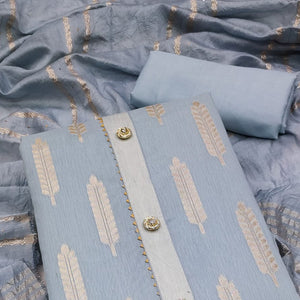 Grey Woven Modal Dress Material