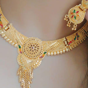 Gold Plated Alloy Necklace Set