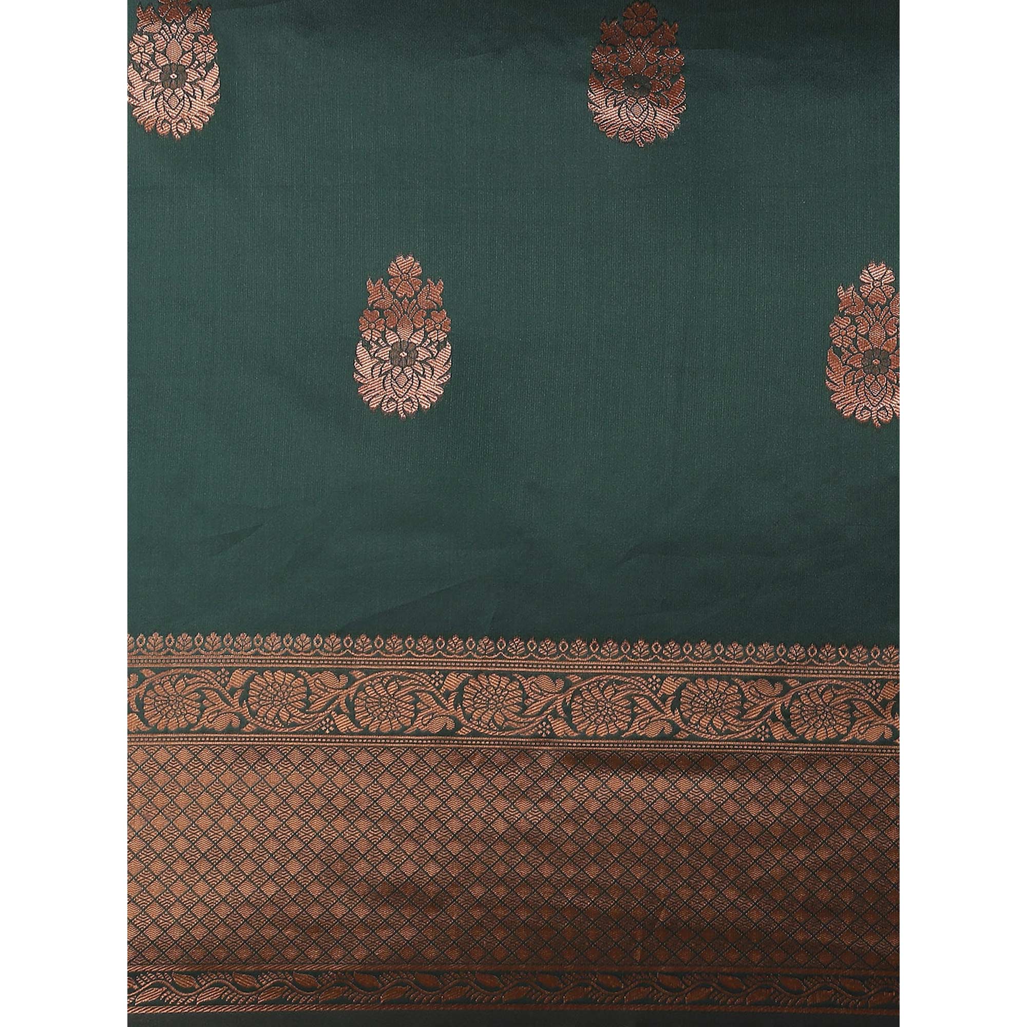 Green Woven Banarasi Silk Saree