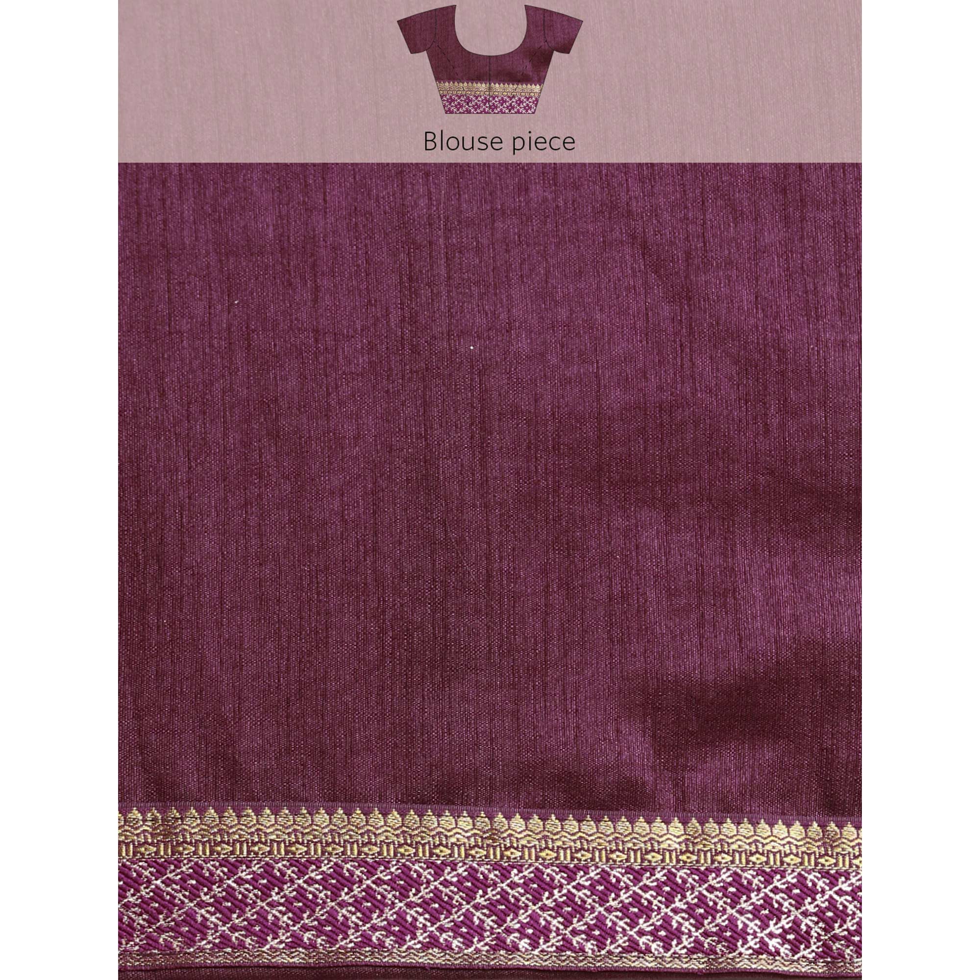 Purple Floral Foil Printed Zomato Saree